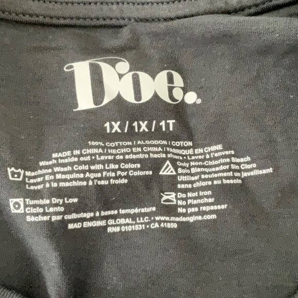 Doe. - Women’s Graphic Tank Top Size 1X - Picture 12 of 12